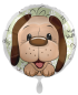 Preview: Folienballon - Brauner Hund - ø 43cm